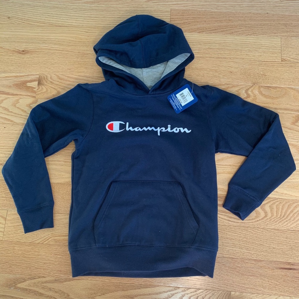 🍁NWT Champion (M) Navy Hooded Sweatshirt🍁
